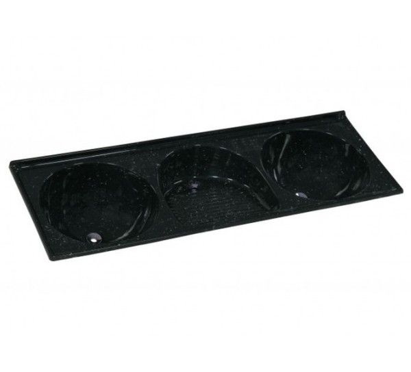 TANQUE SINT TRIPLO 145X52 PRETO AJ RORATO