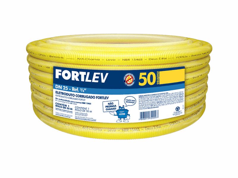 MANGUEIRA CORR 25MM 50M AMAR ANTI CHAMA FORTLEV