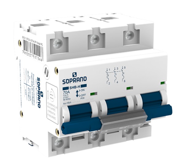 DISJUNTOR SOPRANO TRIPOLAR DIN 3X100A 1100.31