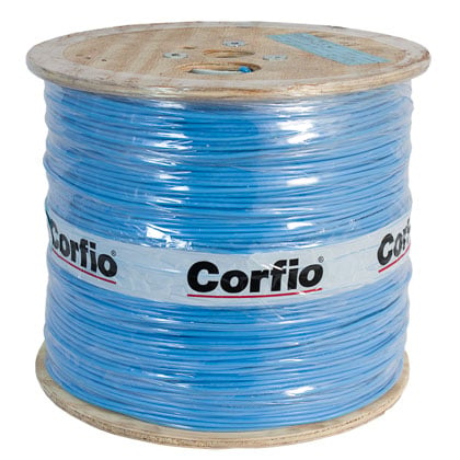 BOBINA CABO SOLIDO 750V 16MM AZUL 500M