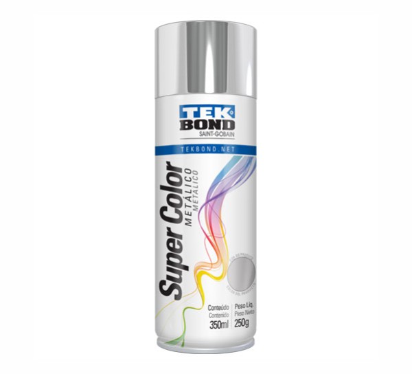 TINTA SPRAY CROMADO METALICO 350ML TEKBOND