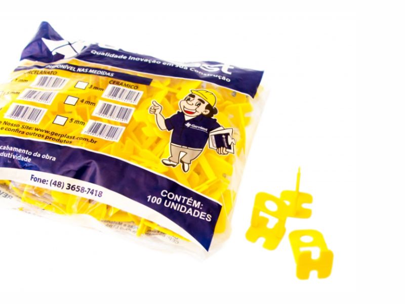 NIVELADOR PISO POP 2MM AMARELO GERPLAST 808