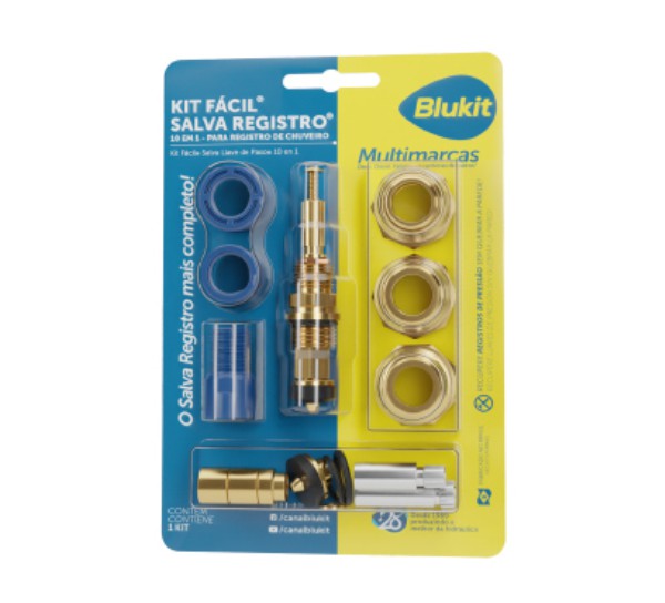 KIT SALVA REGISTRO 10X1 BLUKIT 06010121