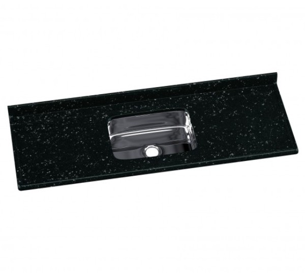 PIA SINTETICA CUBA INOX 150X55 PRETO AJ RORATO