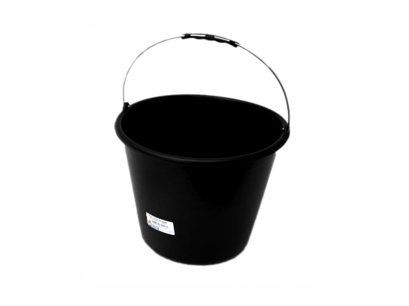 BALDE PLAST REFORCADO 12L PRETO GERPLAST 1219