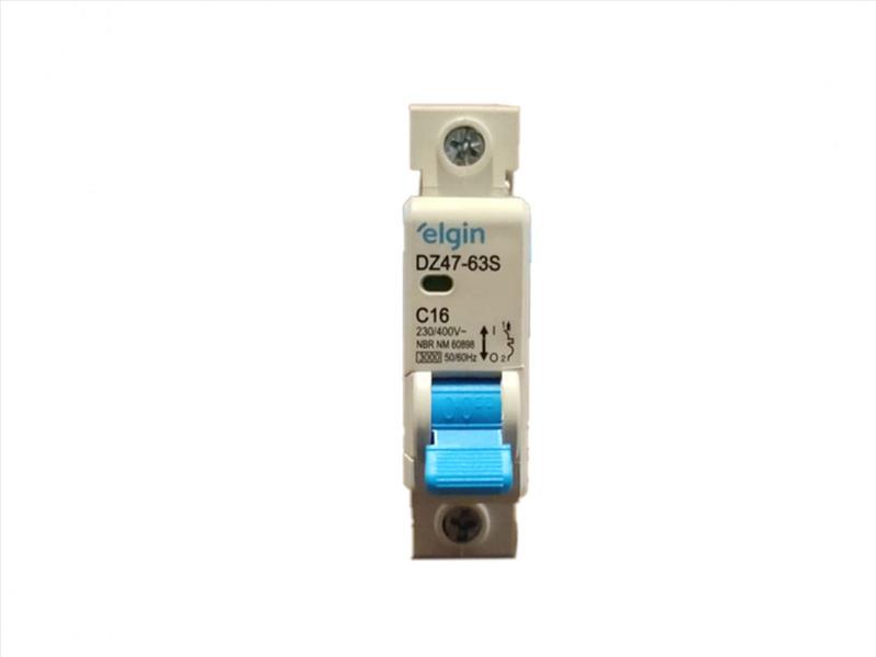 DISJUNTOR ELGIN DIN UNIPOLAR 1X16A 1016