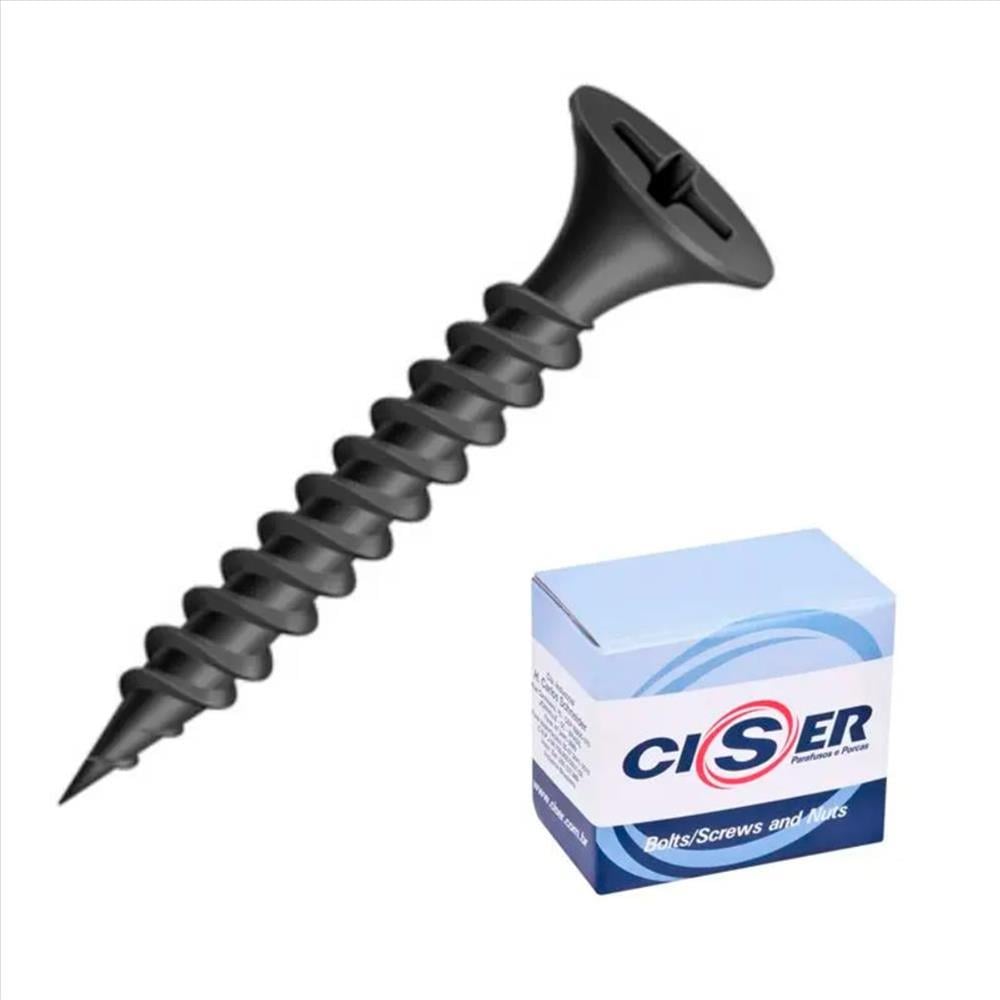 PARAFUSO DRY WALL TROMB P.AGULHA 3.5X45 CISER FOSCO CX/10CT