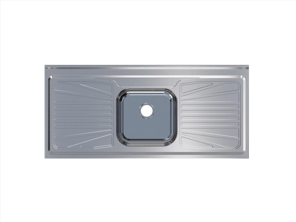 PIA INOX 1.20X0.52 C/CUBA FABRINOX PS1200