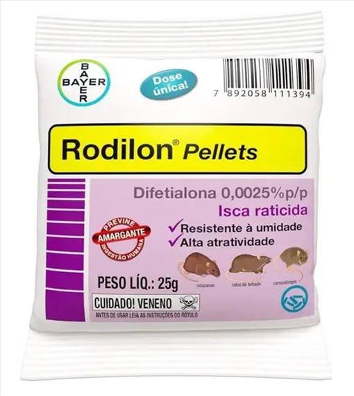 RATICIDA RODILON PELLETS 25G