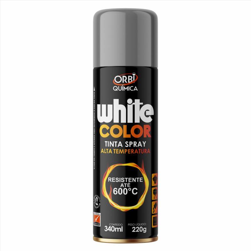 TINTA SPRAY ALTA TEMP. ALUMINIO 220G/340ML ORBI 18758