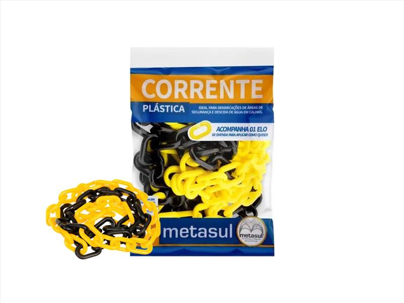 CORRENTE AMAR/PTO PLAST 10MM METASUL C/10M