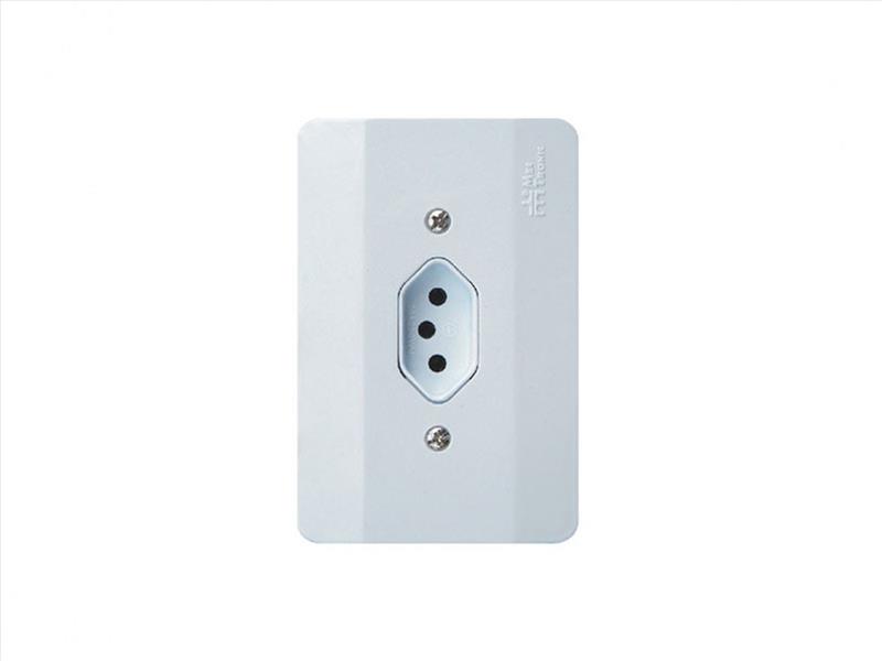 TOMADA 2P+T 10A 4X2 BR VERT MECTRONIC 39025
