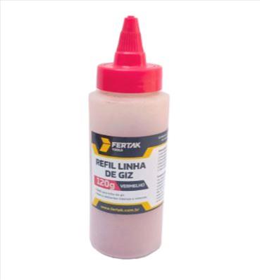 REFIL LINHA DE GIZ 120G VERMELHO FERTAK 6942
